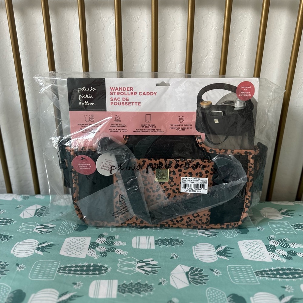 Petunia Pickle Bottom Leopard Leatherette Wonder Caddy
